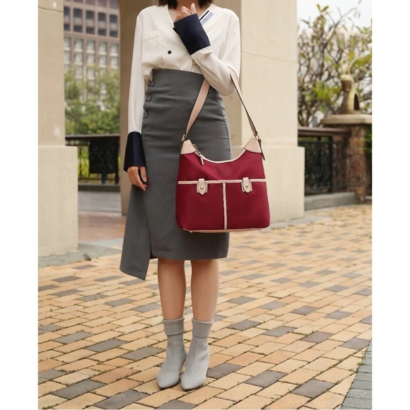 MKF COLLECTION • Black Harper Nylon Shoulder Bag Purse & Wallet Set - Picture 2 of 8